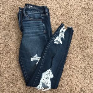 Super High Rise X4 Stretch Distressed Jegging S:6